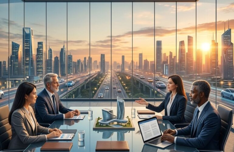 Board members in a meeting to become part of the future-ready boards