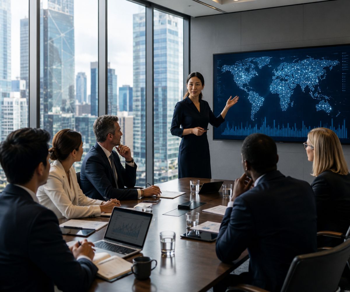 Board members strategizing in one of the organization's boardrooms