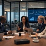 Board members discussing how to govern AI