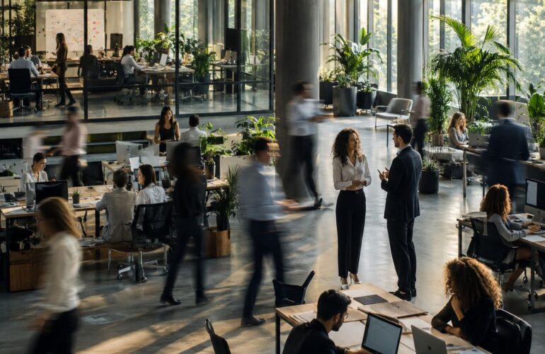 superfluid enterprise leadership at work in a business premises