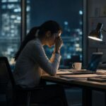 A mid-level manager experience emotional load burnout