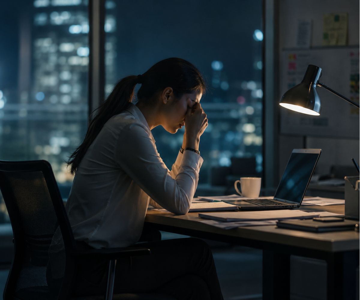A mid-level manager experience emotional load burnout