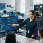 Digital transformation team deliberating on AI TRiSM