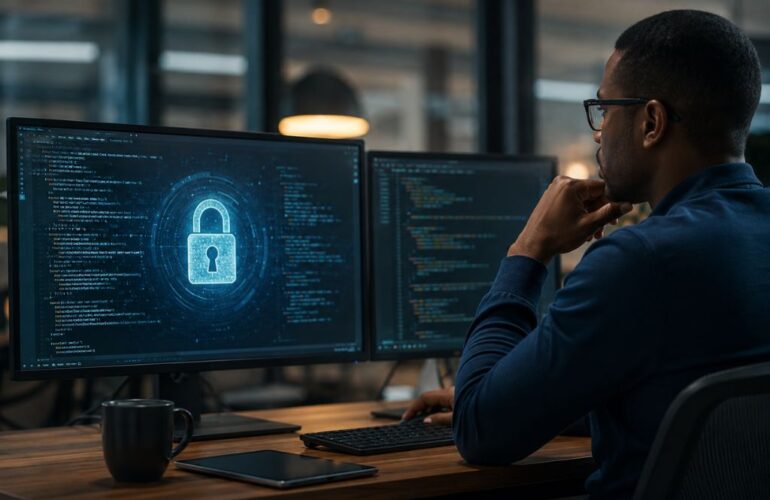 a cybersecurity analyst working out confidential computing