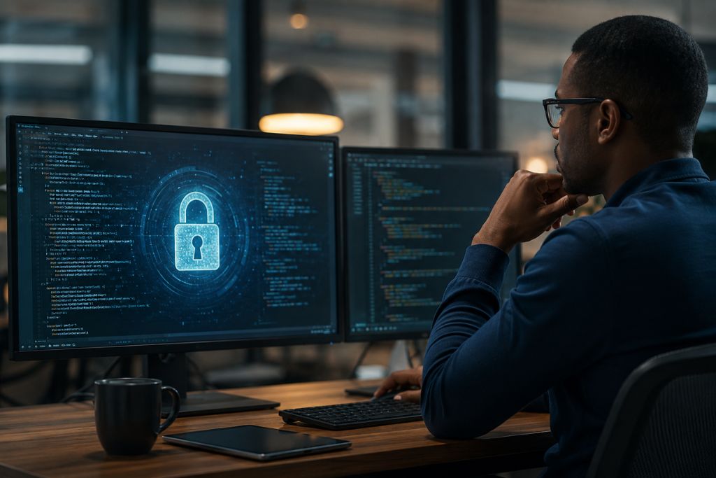 a cybersecurity analyst working out confidential computing