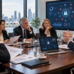Cybersecurity oversight discussion in the boardroom