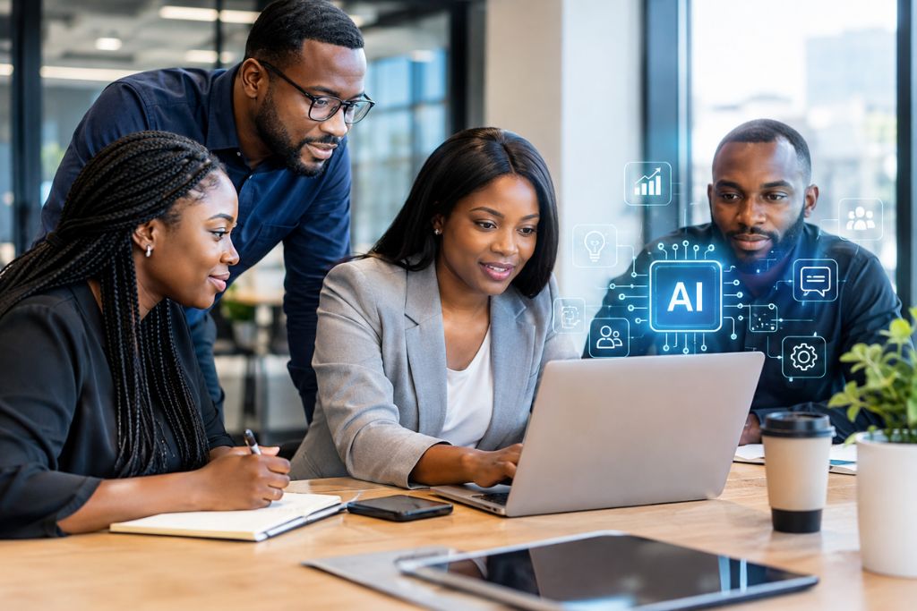 Executives working on Generative AI